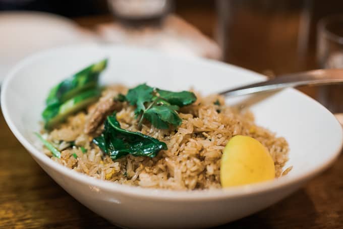Thai fried rice at Spice I Am