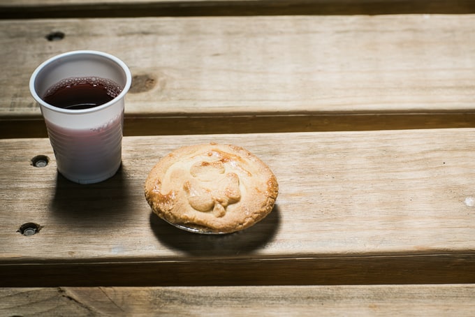 Cherry pie and cherry cordial at Ballinaclash Orchard