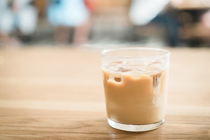 Iced latte by Mecca Alexandria