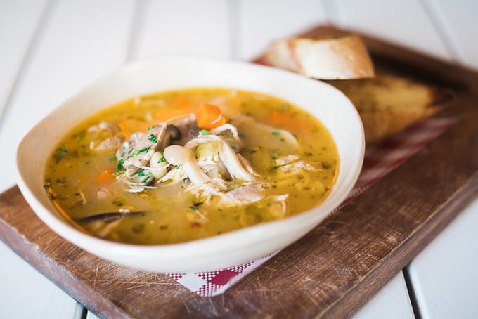 Cool winter days are perfect for chicken soup at Hotel Bondi