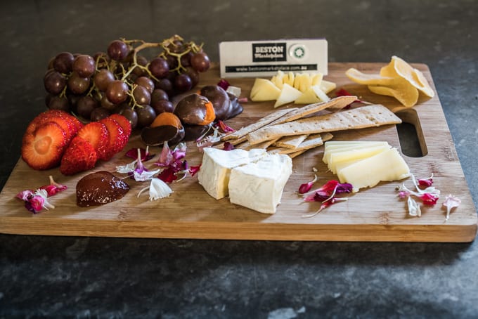 A trio of cheeses from Beston Marketplace