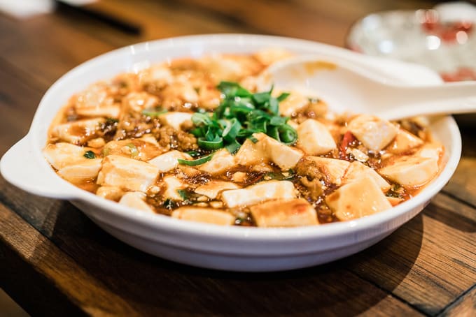 A spicy favourite from Bun Gallery is mapo tofu