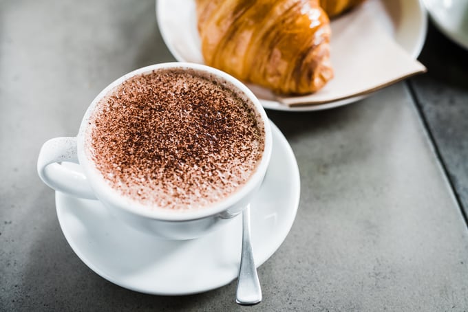Hot chocolate at Lune Croissanterie