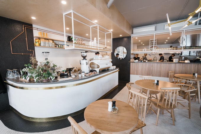 Beautifully styled fitout at Meet Mica Surry Hills