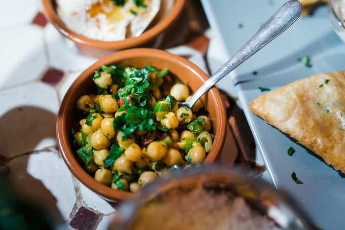 Spiced chickpeas at Moroccan Feast Sydney