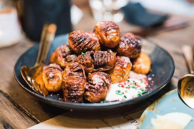 Hasselback potatoes at The Silly Tart Kitchen