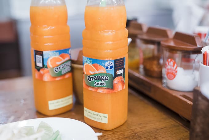 Thipsamai's In House Orange Juice