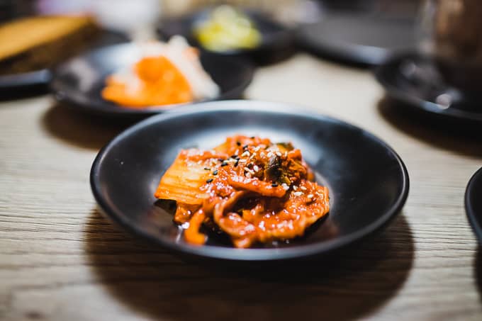 Kimchi appetiser at Papa Do's Cabramatta