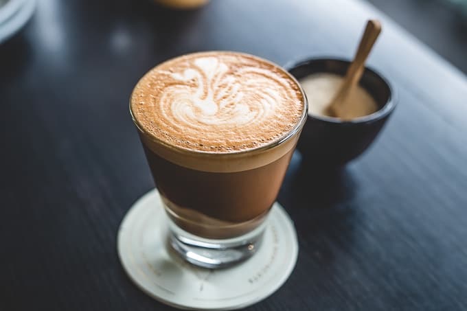 Mocha Coffee latte art
