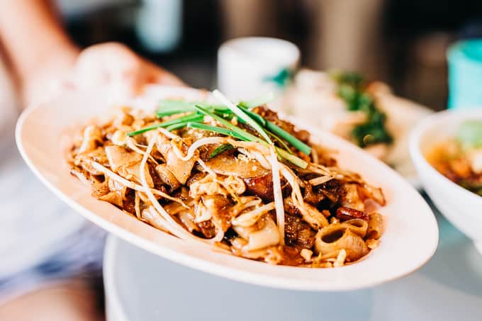 Fried Kway Teow is a Malaysian classic fried noodle dish at Hawker Hall