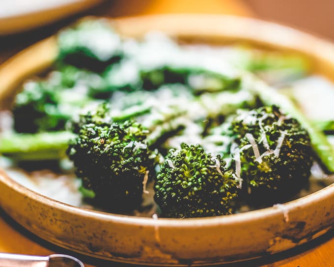 broccolini dusted with pecorino