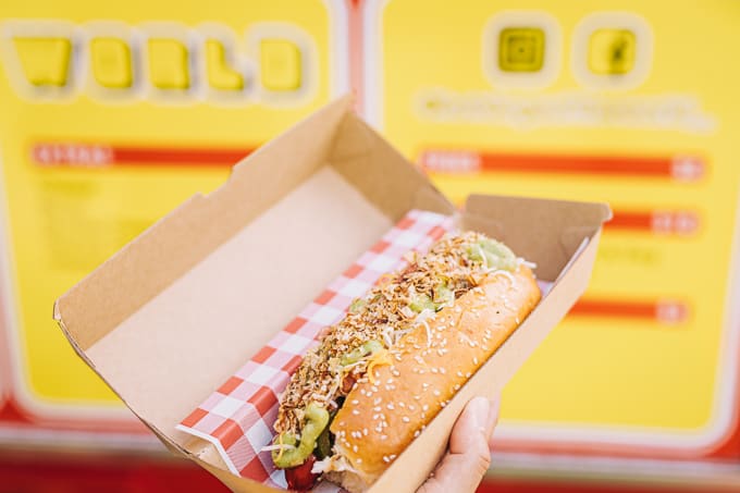 Mexico Hot Dog is stacked with flavour and toppings